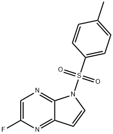 2-fluoro-5-tosyl-5H-pyrrolo[2,3-b]pyrazine Structure