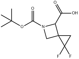 5-[(TERT-BUTOXY)CARBONYL]-1,1-DIFLUORO-5-AZASPIRO[2.3]HEXANE-4-CARBOXYLIC ACID 结构式