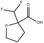2-(DIFLUOROMETHYL)OXOLANE-2-CARBOXYLIC ACID 结构式