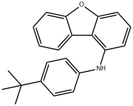 N-(4-tert-butylphenyl)dibenzofuran-1-amine Structure