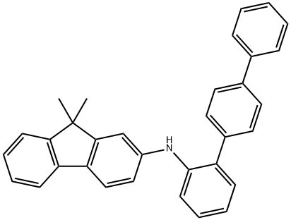 9H-Fluoren-2-amine,9,9-dimethyl-N-[1,1':4',1''-terphenyl]-2-yl- 结构式