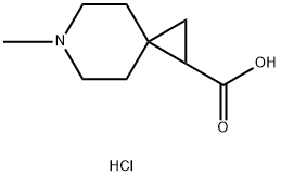 6-甲基-6-氮杂螺[2.5]辛烷-1-羧酸盐酸盐 结构式