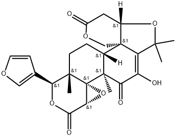 穆茱萸内酯醇,22318-10-1,结构式