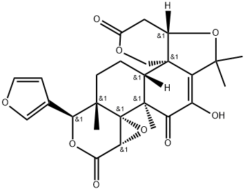 穆茱萸内酯醇 结构式