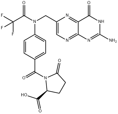 N10-三氟乙酰焦叶酸 结构式