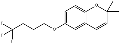2,2-Dimethyl-6-( 4,4,4-trifluorobu toxy)-2H-chrom ene Struktur