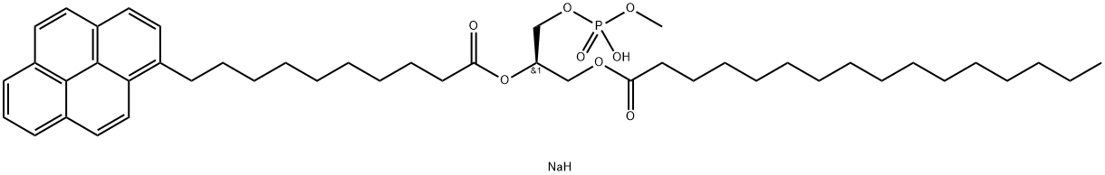 β-py-C<sub>10</sub>-HPM [1-Hexadecanoyl-2-(1-pyrenedecanoyl)-sn-glycero-3-phosphoMethanol, sodiuM salt]|Β-PY-C10-HPM