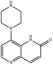 1,5-Naphthyridin-2(1H)-one, 8-(1-piperazinyl)- 结构式