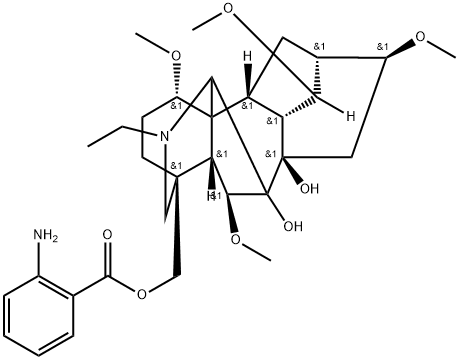 氨茴酰牛扁碱, 22413-78-1, 结构式