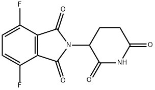 2-(2,6-二氧代-3-哌啶基)-4,7-二氟-1H-异吲哚-1,3(2H)-二酮, 2241583-38-8, 结构式