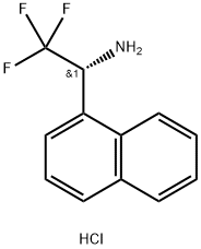 (R)-2,2,2-三氟-1-(萘-1-基)乙-1-胺盐酸 结构式
