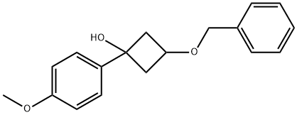 Cyclobutanol, 1-(4-methoxyphenyl)-3-(phenylmethoxy)- Structure