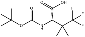 L-Valine, N-[(1,1-dimethylethoxy)carbonyl]-4,4,4-trifluoro-3-methyl- Structure
