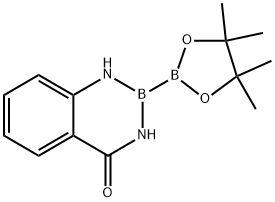 2-(4,4,5,5-tetramethyl-1,3,2-dioxaborolan-2-yl)-2,3-dihydrobenzo[d][1,3,2]diazaborinin-4(1H)-one Struktur