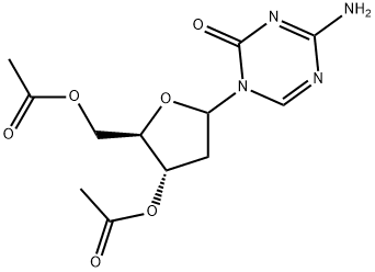 4-氨基-1-(3,5-二-O-乙酰基-2-脱氧-D-赤式-呋喃戊糖基)-1,3,5-三嗪-2(1H)-酮, 22432-93-5, 结构式