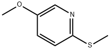 Pyridine, 5-methoxy-2-(methylthio)- Struktur