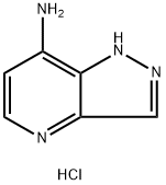 1H-Pyrazolo[4,3-b]pyridin-7-amine, hydrochloride (1:1) Struktur