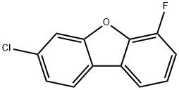 3-chloro-6-fluorodibenzo[b,d]furan 结构式