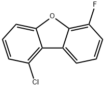 1-chloro-6-fluorodibenzofuran Structure