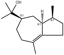 (3S)-1,2,3,3aβ,4,5,6,7-オクタヒドロ-α,α,3,8-テトラメチル-5α-アズレンメタノール 化学構造式