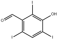 Benzaldehyde, 3-hydroxy-2,4,6-triiodo- Structure