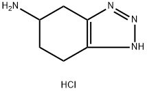 1H-Benzotriazol-6-amine, 4,5,6,7-tetrahydro-, hydrochloride (1:1) Struktur