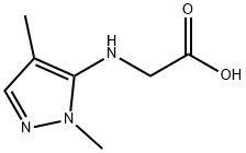 N-(1,4-dimethyl-1H-pyrazol-5-yl)glycine Structure