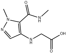 N-{1-methyl-5-[(methylamino)carbonyl]-1H-pyrazol-4-yl}glycine 结构式