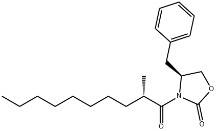3-((S)-2-methyldecanoyl)-4(S)-4-benzyloxazolidin-2-one,224804-68-6,结构式