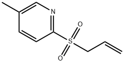Pyridine, 5-methyl-2-(2-propen-1-ylsulfonyl)- Struktur