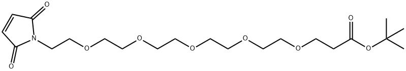 马来酰亚胺-五聚乙二醇-丙酸叔丁酯, 2250216-91-0, 结构式