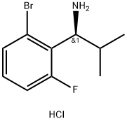 (1S)-1-(2-BROMO-6-FLUOROPHENYL)-2-METHYLPROPYLAMINE HYDROCHLORIDE,2250242-39-6,结构式