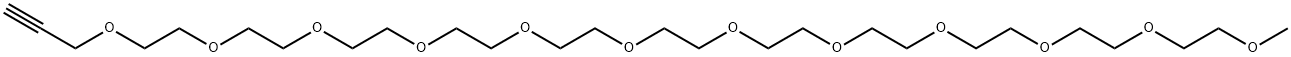 Propargyl-PEG11-methane Structure