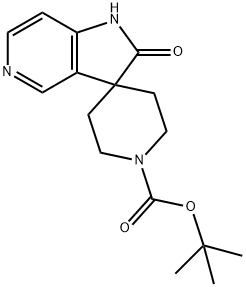 Spiro[piperidine-4,3′-[3H]pyrrolo[3,2-c]pyridine]-1-carboxylic acid, 1′,2′-dihyd 结构式