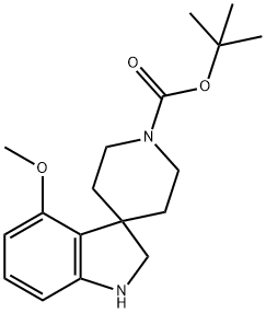 Spiro[3H-indole-3,4′-piperidine]-1′-carboxylic acid, 1,2-dihydro-4-methoxy-, 1,1… 结构式