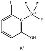 Potassium Trifluoro(2-fluoro-6-hydroxyphenyl)borate Structure
