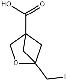 2-Oxabicyclo[2.1.1]hexane-4-carboxylic acid, 1-(fluoromethyl)- Structure