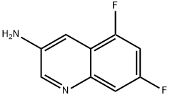 5,7-二氟喹啉-3-胺, 225366-94-9, 结构式