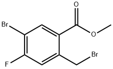 Benzoic acid, 5-bromo-2-(bromomethyl)-4-fluoro-, methyl ester,2253789-54-5,结构式