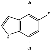 1H-Indole, 4-bromo-7-chloro-5-fluoro- Structure