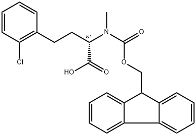 Fmoc-MeHph(2-Cl)-OH, 2255321-18-5, 结构式