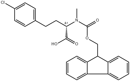 Fmoc-MeHph(4-Cl)-OH Structure