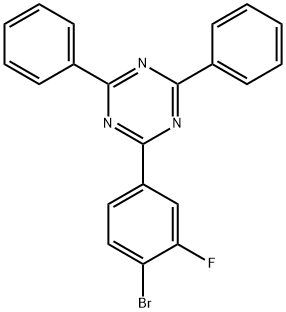 1,3,5-Triazine, 2-(4-bromo-3-fluorophenyl)-4,6-diphenyl- Struktur