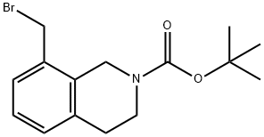 tert-butyl 8-(bromomethyl)-3,4-dihydro-1H-isoquinoline-2-carboxylate 结构式