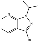 1H-Pyrazolo[3,4-b]pyridine, 3-bromo-1-(1-methylethyl)- Structure