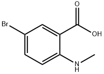 5-溴-2-(甲基氨基)苯甲酸 结构式