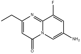 7-Amino-2-ethyl-9-fluoro-4H-pyrido[1,2-a]pyrimidin-4-one Structure