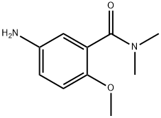 5-アミノ-2-メトキシ-N,N-ジメチルベンズアミド 化学構造式