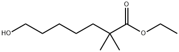 Heptanoic acid, 7-hydroxy-2,2-dimethyl-, ethyl ester Structure