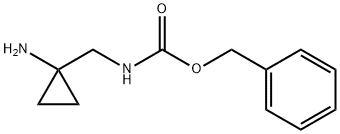 (1-氨基环丙基)甲基氨基甲酸苄酯 结构式